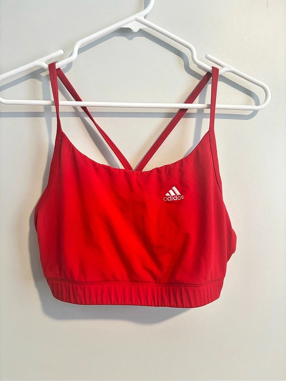 adidas Red Sports Bra Size XL Like New